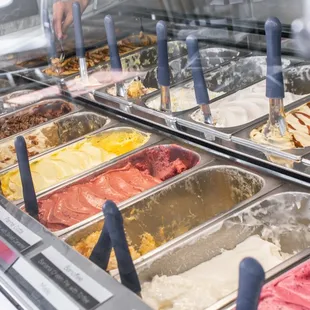 different flavors of ice cream