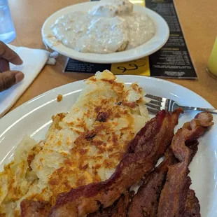 A whole lot of food.