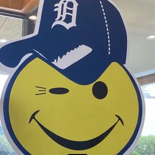 This greets you as you leave the establishment!