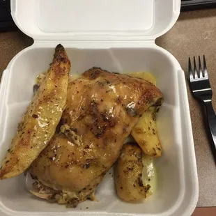 Chicken and potatoes