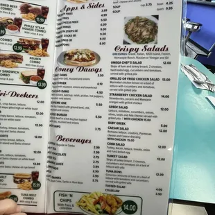 menu, sushi and sashimi