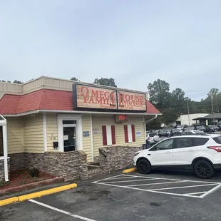 Front entrance, showing some age