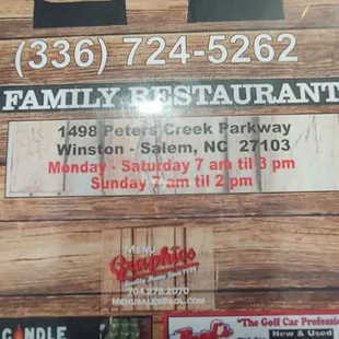 Local diner with great hospitality!