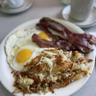 2 Eggs and bacon