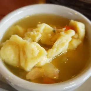 Turkey dumpling soup