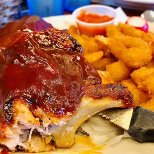BBQ Back Ribs &amp; Shrimp Basket