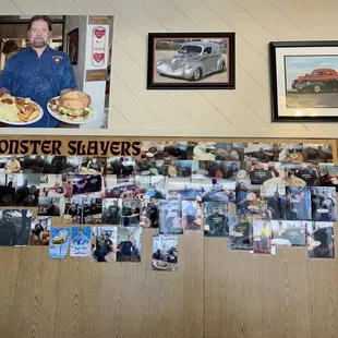 a man holding plates of food