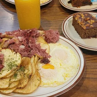 Corn Beef Omelette