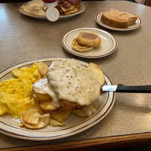 Chicken fried steak &amp; eggs!! The best in town!!