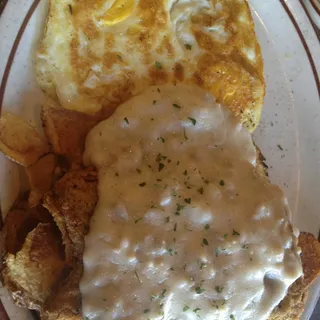 Chicken Fried Steak & Eggs