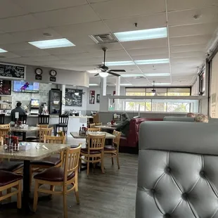The newly renovated dining area
