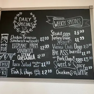 Specials board