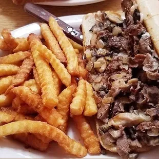 Cheese steak sandwich