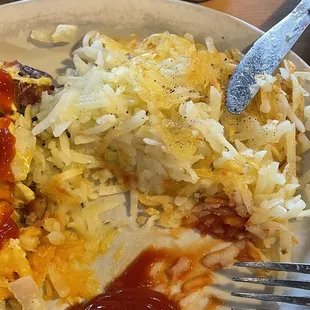 "Crispy" hash browns. Quite the opposite. Super undercooked and tastes like straight up butter?????