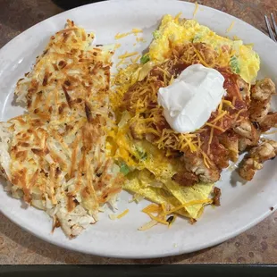 Chicken Fajita Omelette