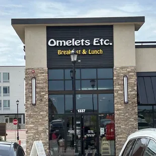 Front of the entrance