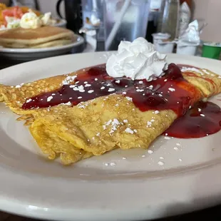 Delicious crepes and pancakes