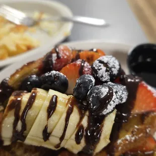 Banana berry stuffed french toast