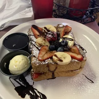 Banana Berry Stuffed French Toast