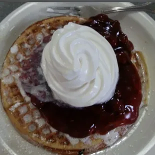Old fashion cherry pie Waffle!