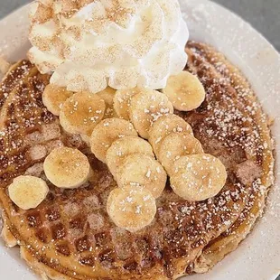 Pumpkin Pecan Waffle Breakfast