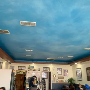 Inside Omelet House.