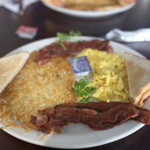 Bacon &amp; Eggs with a side of hash