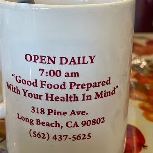 open daily 7 00 am good food prepared with your health in mind