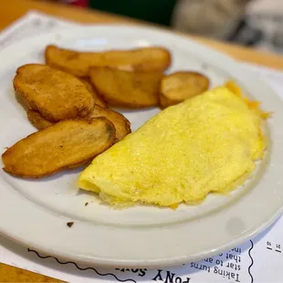 Kids were happy to have an omelette of their own.