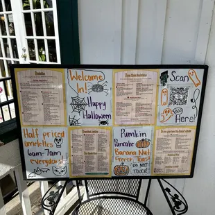 Halloween Menu 2023