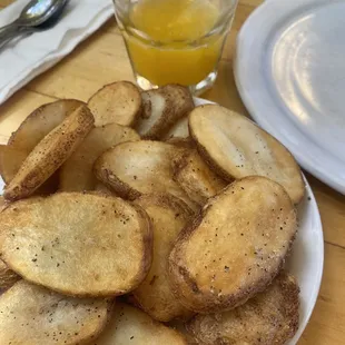 Oven round potatoes