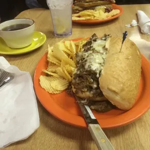 Great Philly steak sandwich