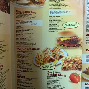 menu, burgers