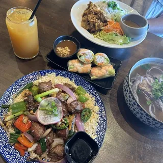 Shaken beef fried rice