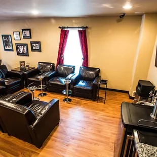 Half of our lounge seating.