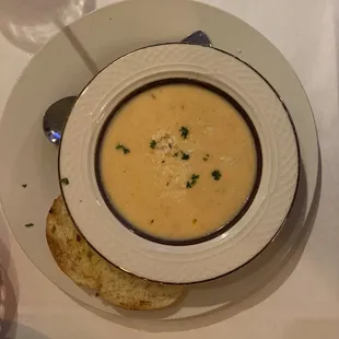 Lobster bisque.