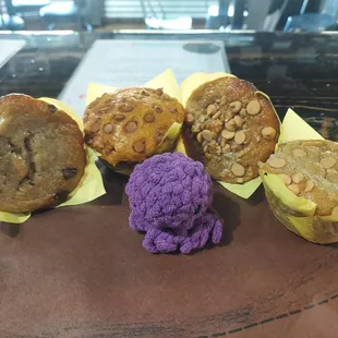 Cracktapus with Banana and Pumpkin Muffins