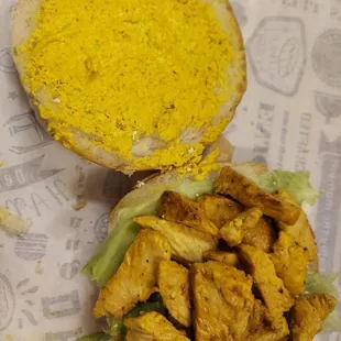 &quot;Burnt&quot; Chicken sandwich
