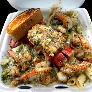 Lobster and Shrimp Pasta