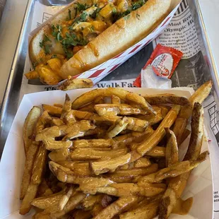 Nasal Fries, Spicy chicken Philly