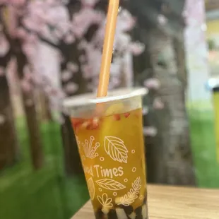 6. Golden Lover Fruit Drink