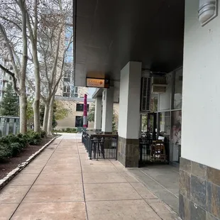 Hidden away on the inside of Tower apartment building past the pool.