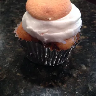 Banana pudding cupcake