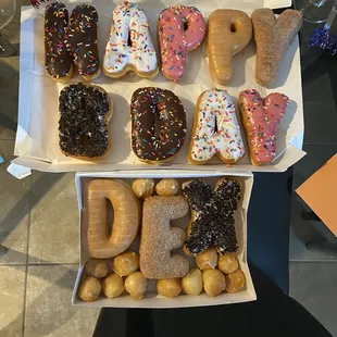 Best doughnuts ever! AND they say happy birthday!