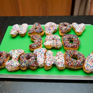 This is the awesome donut cake they created for my son&apos;s 3rd birthday!