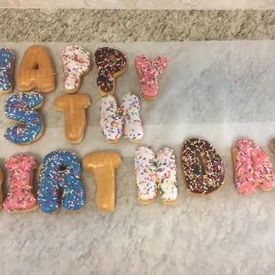 Thank you, OMG! My birthday boy was so excited to receive his birthday donuts. Great job!