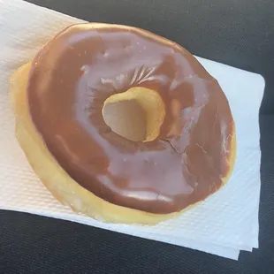 Chocolate frosted donut