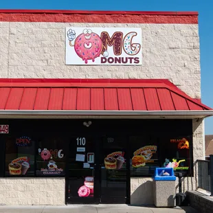 the front of the building