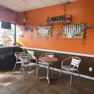 Inside view sitting area