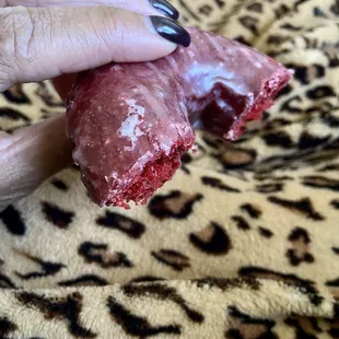 The winner for me.  Red velvet cake donut for the win!!!